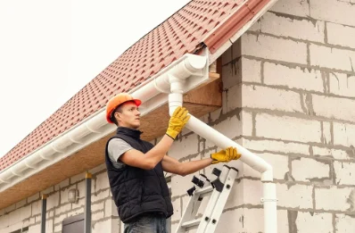 Pose et remplacement de gouttières à Tosse